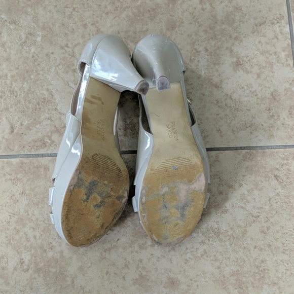 Franco Sarto nude ankle strap heels - Picture 4 of 5